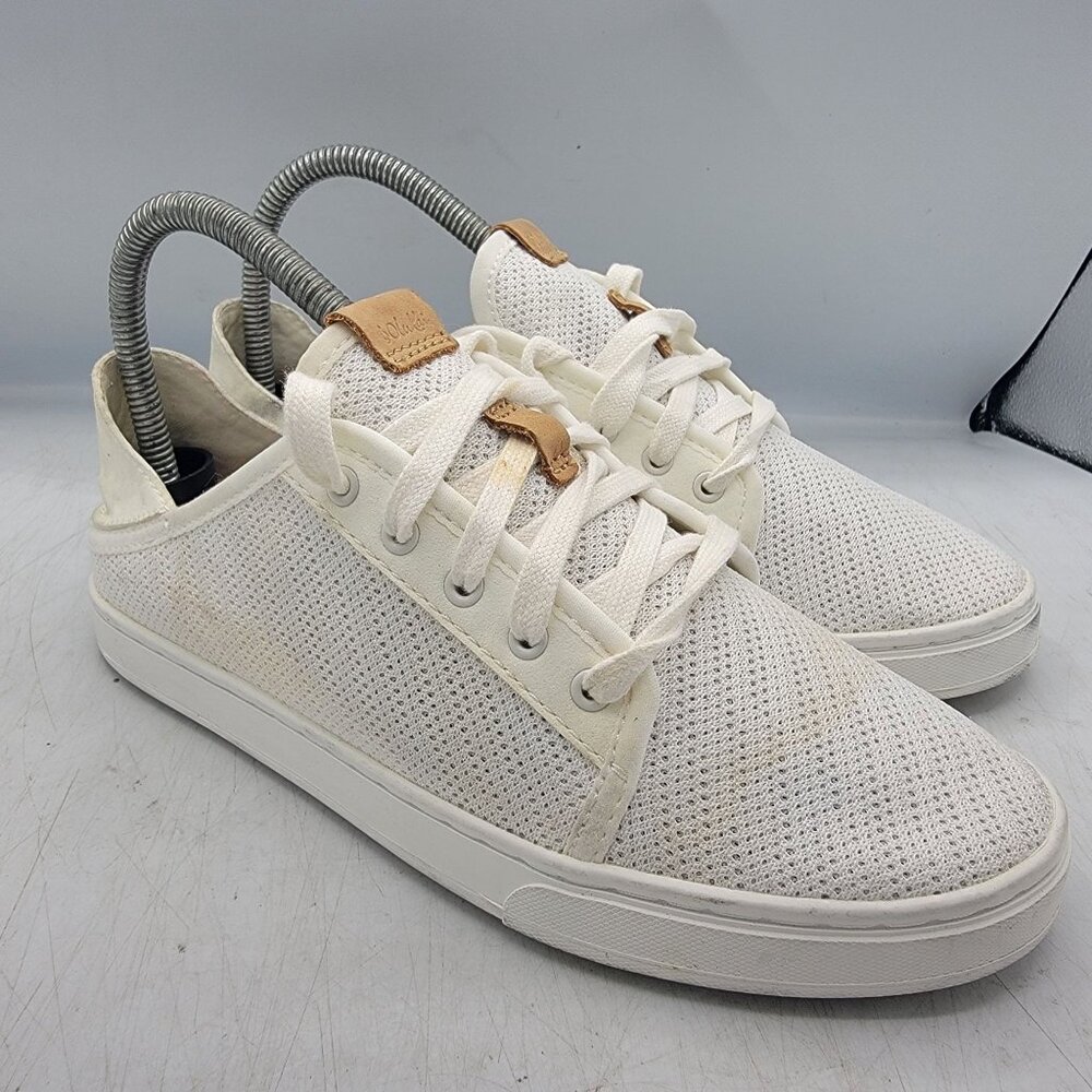 Olukai Pehuea Li Womens Size 7 White Mesh Casual Sneakers Shoes 20379-4R4R - Picture 1 of 13